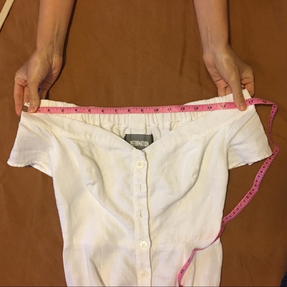 ✨ RARE Reformation Mariposa White Linen Dress - Picture 8 of 8